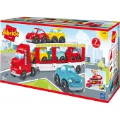 Ecoiffier Trailer With Abrick Cars Goud Kinderen