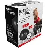 Iron gym Gymbal Met Pomp 65 cm Zwart