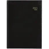 Brepols Omega Lima weekagenda met kwartierindeling 2027 zwart (1 week per 2 pagina's) 6-talig