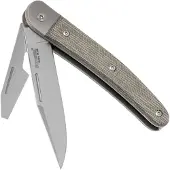 Lionsteel Jack 2 Green Canvas Micarta JK2 CVG zakmes