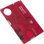 Victorinox SwissCard Victorinox Lite 13 Functies Transparant Rood