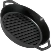 Lodge koekenpan/grillpan met twee handvatten L10GPL, diameter ca. 30,5 cm