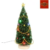 Luville Kerstdorp landschap kerstboom met verlichting 23 cm hoog