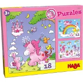 Haba Unicorn Flash Puzzles Roze Kinderen