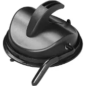Proplus Ophanghaak met zuignap zwart 12 cm - Handdoekhaakjes