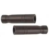 Widek Slim Style fiets handvatten - comfortabel rubber - 120 mm - zwart - set van 2