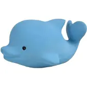 Tikiri Mijn Eerste Oceaandiertje - Dolfijn - Natuurlijk Rubber - Met Belletje - 0 Jaar