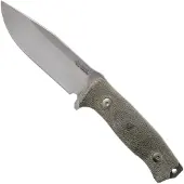 Lionsteel M5 mes, green canvas micarta