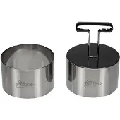 Patisse set garneerringen met uitdrukker 2-delig - Ø 9 cm