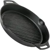 Petromax Grillpan voor buiten GP35 35 cm, twee handvatten, gietijzer,