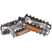 Tecora Platformpedalen 9/16 inch mtb zilver