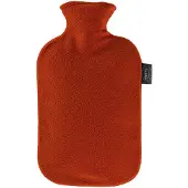 Fashy Warmte kruik met fleece hoes rood 2 liter - Kruiken