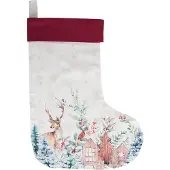 Clayre & Eef Multi Decoratie kerstsok 30*40 cm DCH203