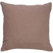 Dutch decor - LINN - Sierkussen 45x45 cm - 100% linnen - effen kleur - Driftwood - taupe