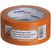 Verlofix Duct Tape Supersterk 50 Mm X 25 M Pvc Oranje