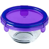 Pyrex Vershoudbakje My First Rond Transparant Paars 0,2 L