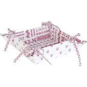 Benza Clayre & Eef - Broodmand - Kruissteek - Katoen - 20 x 20 x 8 cm - Rood