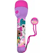 Euroswan zaklamp led junior 3 x 10 cm PVC paars/roze