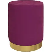 vidaXL Hocker met opbergruimte rond fluweel 31 x 37 cm paars