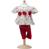 Mini Mommy Rozen jurkje met rode legging 47-53cm