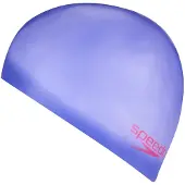 Speedo bonnet de bain en silicone junior violet taille unique
