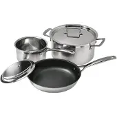 Le Creuset braad- en koekenpannenset Roestvrij staal, 3 delen