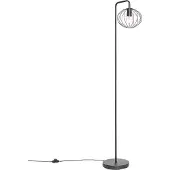 QAZQA Design vloerlamp zwart 23 cm - Margarita