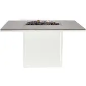 Cosi Loft 120 relax dining table white frame / grey top