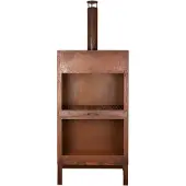 Esschert Design - Tuinkachel XL - met Houtopslag - Roest