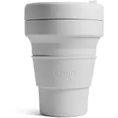 Stojo Pocket Cup 355ml uitgebreide verpakking opvouwbare beker Kleur: lichtblauw