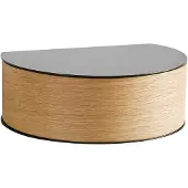 Woud Wallie plank zwart, eiken