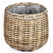 Van der leeden Mand rond d38h33cm grijs