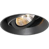QAZQA Moderne inbouwspot zwart GU10 AR70 rond trimless - Oneon