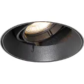 QAZQA Moderne inbouwspot zwart GU10 rond trimless - Oneon