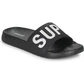 Superdry Strand-/badschoen zwart / wit