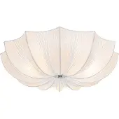QAZQA Japandi plafondlamp wit zijden 52cm 3-lichts - Plu
