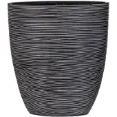 Capi Europe Bloempot Nature-Rib Zwart 33 X 15 X 36 Cm