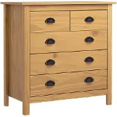 vidaXL Dressoir Hill 79x40x80 cm massief grenenhout