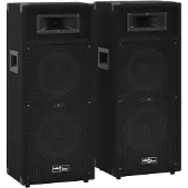 vidaXL Hifi-podiumluidsprekers 2 st passief professioneel 1000 W zwart