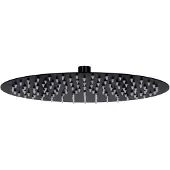 vidaXL Regendouchekop rond 30 cm roestvrij staal zwart