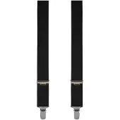 Profuomo Bretels zwart, Effen