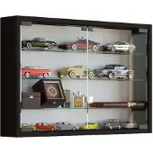 VCM Vitrinekast wandvitrine Mandosa M zwart