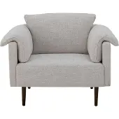 Bloomingville Chesham Loungestoel, Wit, Polyester