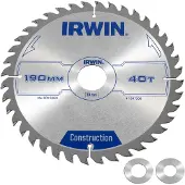 Irwin Construction - Cirkelzaagblad - 190x30mm - 40 tanden - Widia