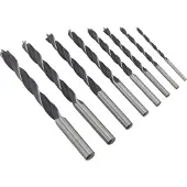 Irwin Set Houtspiraalboren Bradpoint 8-delig, 3-10mm