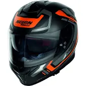 Nolan N80-8 Ally N-Com helm, zwart/oranje, maat XL (62)