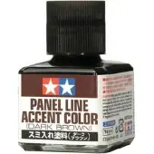 Tamiya Modelbouwdecoratie - 87140 Panel Line Accent Color - Dark Brown - 40ml Effecten potje