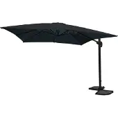 Paralux zweefparasol - 3x3m - Zwart - Kantelbaar - Tuinparasol