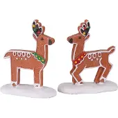 Lemax - Deer Delights, Set Of 2 - Kersthuisjes & Kerstdorpen
