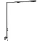 Arcchio LED klemlamp Jolinda, zilver, metaal, dimbaar, alu / grijs / zink, Werkkamer / Kantoor, Aluminium, Modern